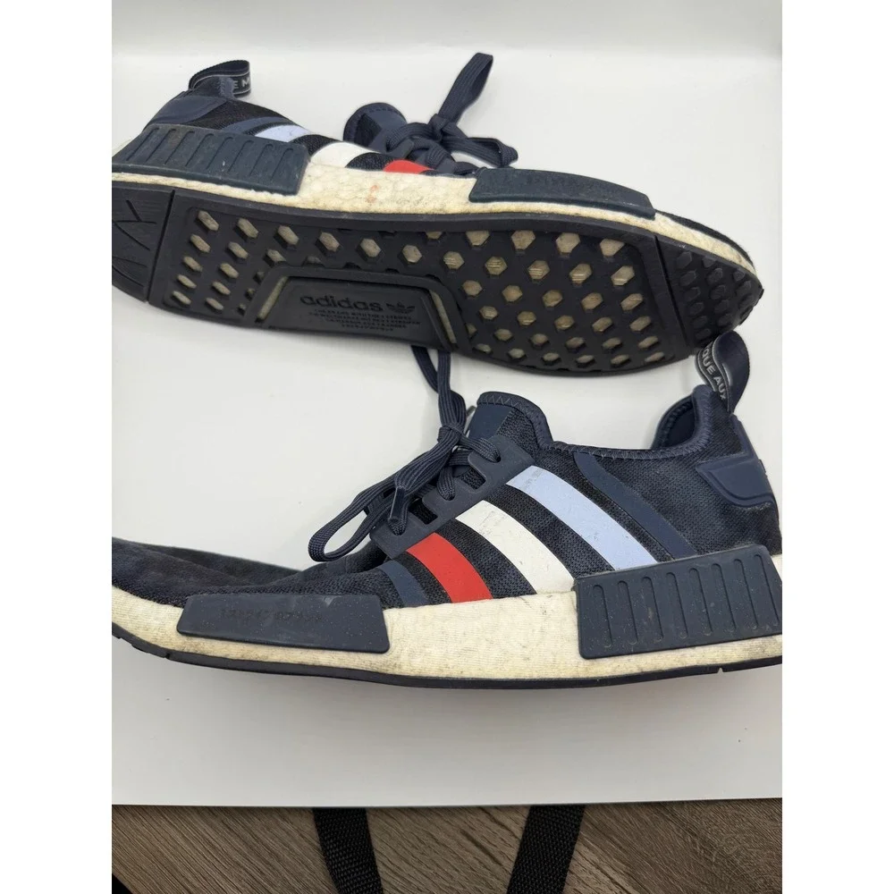 Adidas NMD R1 Navy Tricolor Mens Size 11.5 Running Shoes Sneakers GX9514